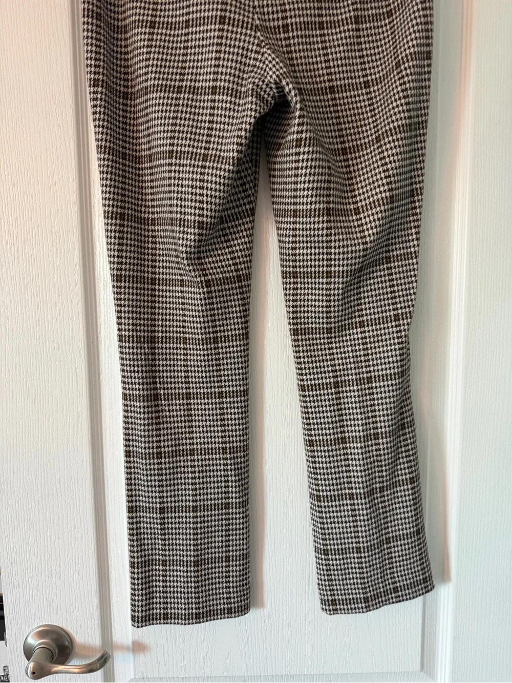 Free People Molly Houndstooth Plain Slim Fit Pants